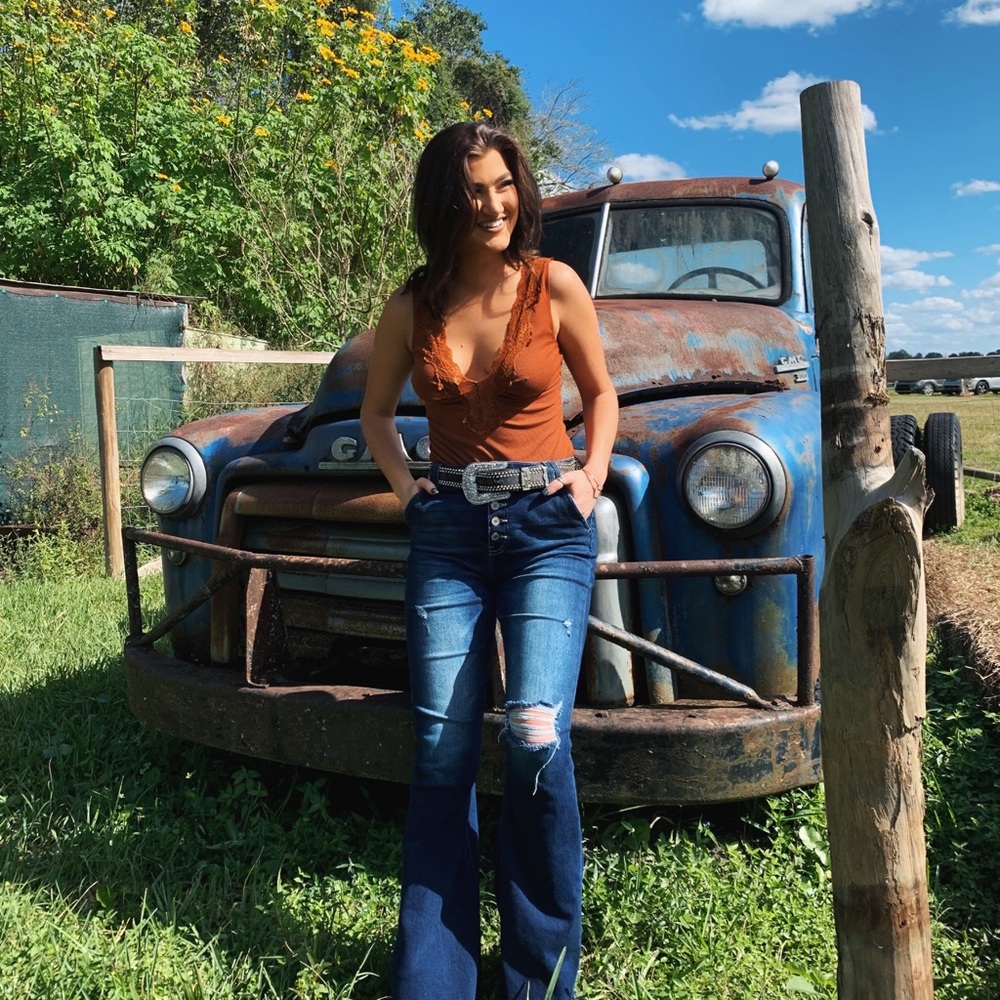 Burnt Orange Body Suit